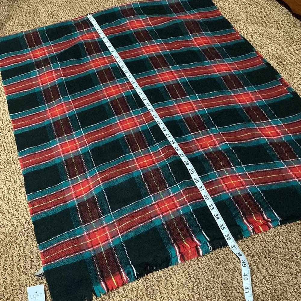 Plaid blanket scarf - Picture 3 of 5